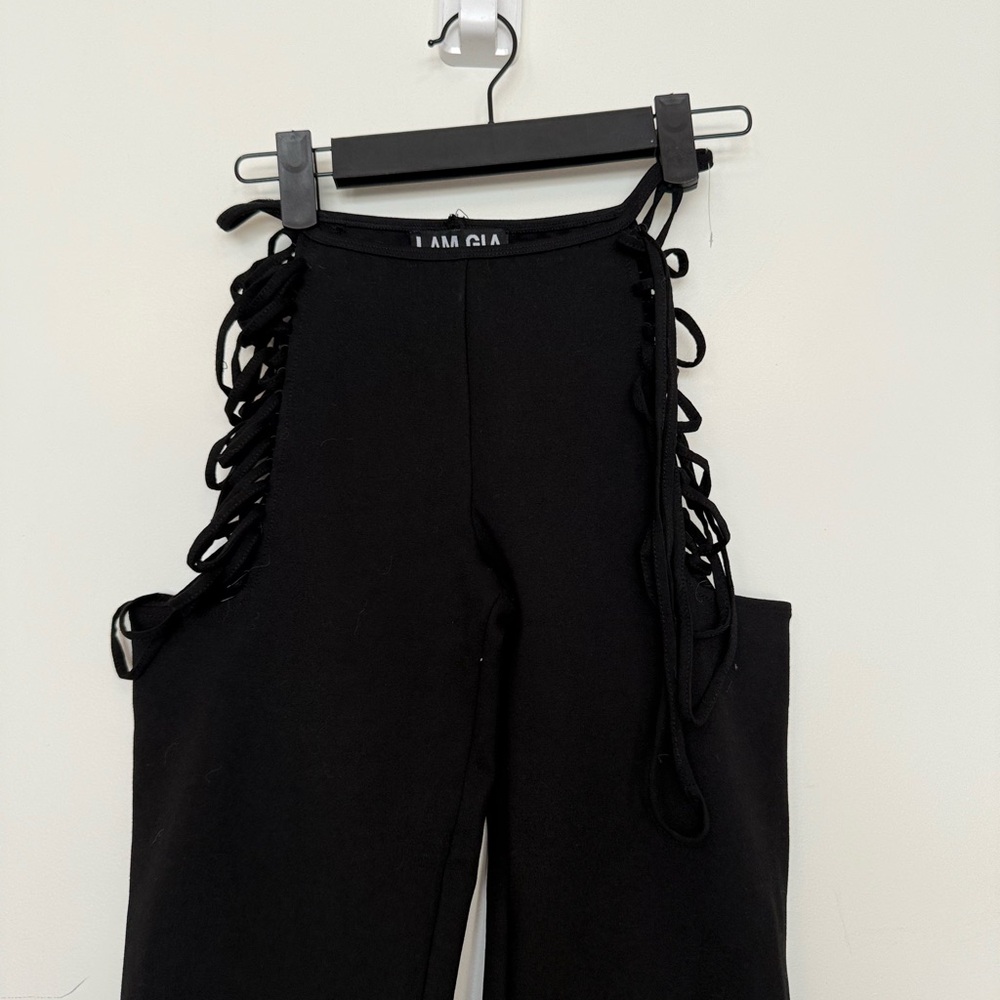I AM GIA Black Lucid Flared Pants XXS - Picture 8 of 10